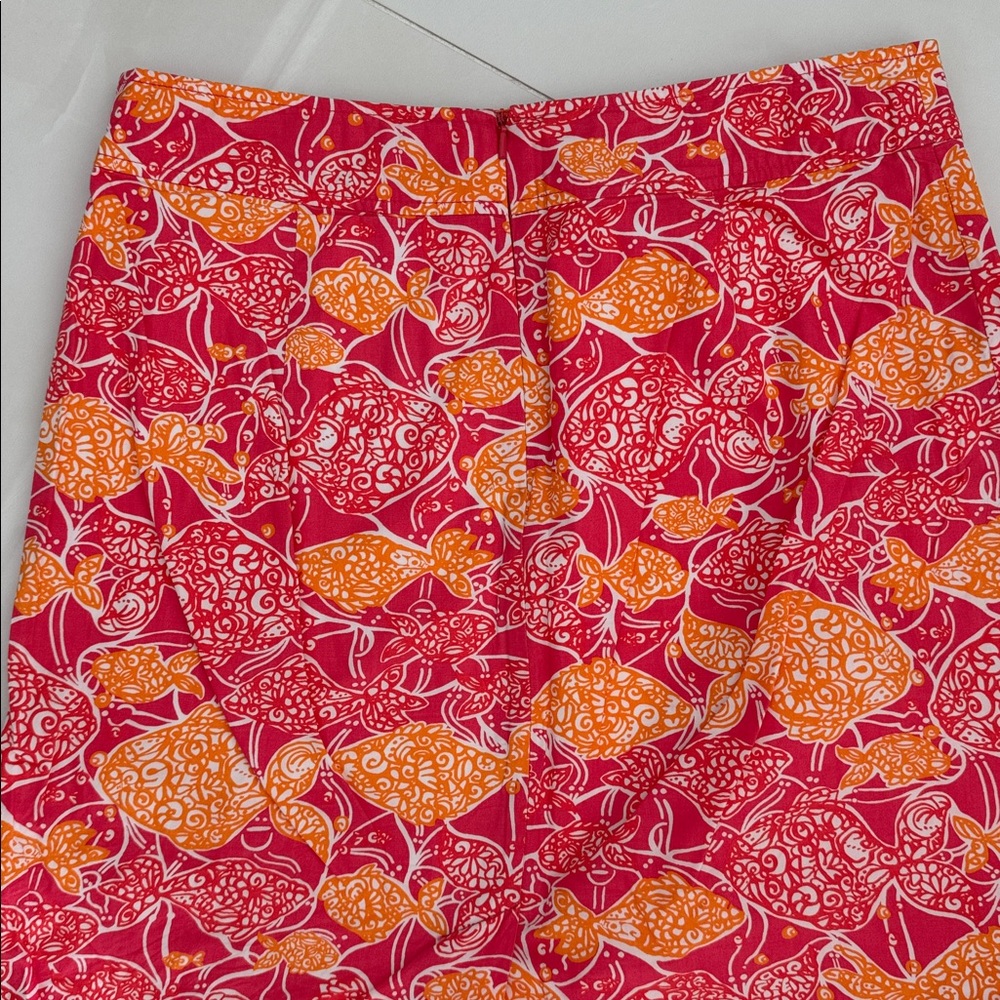Lilly Pulitzer Pink & Orange Printed Mini Skirt - Picture 2 of 3